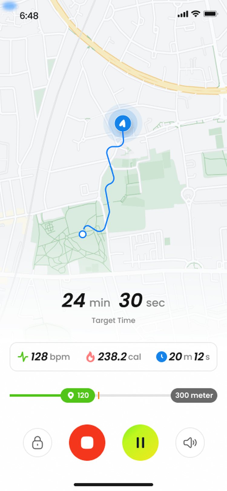 Outdoor run tracking